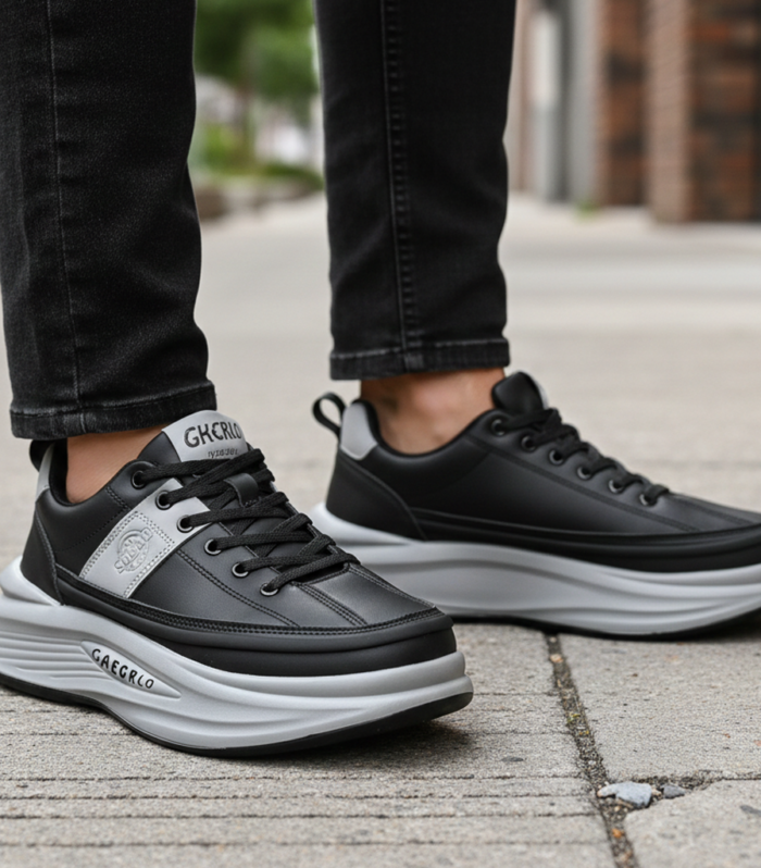 Flash Shoes Sneakers Black & Gray qbuyvo